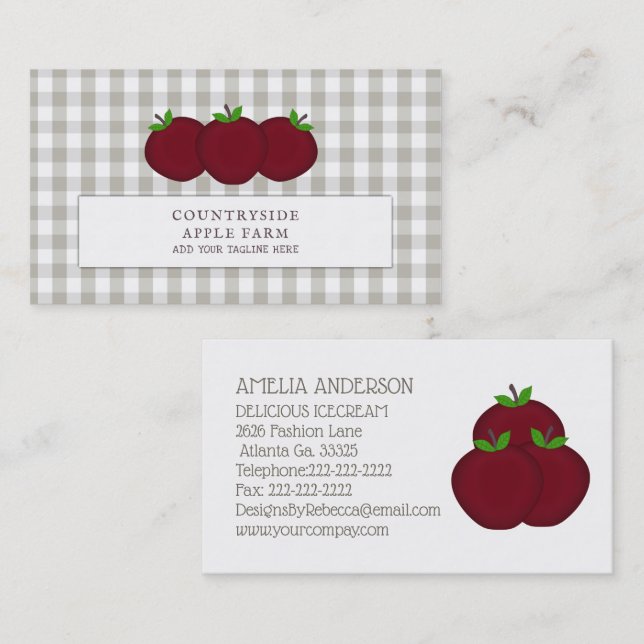 Apple Business Card (Front/Back)