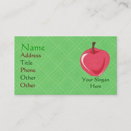 Customizable Apple Business Cards