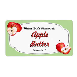 Apple Butter Canning Labels