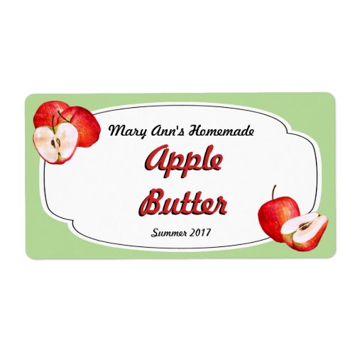 Apple Butter Canning Labels