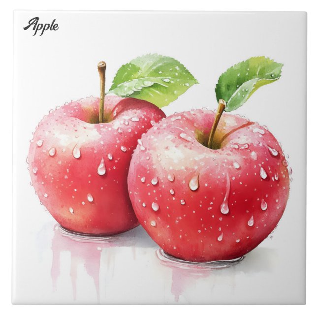 Apple  ceramic tile (Front)
