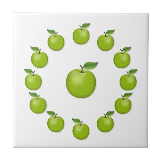 Apple Ceramic Tile (Front)