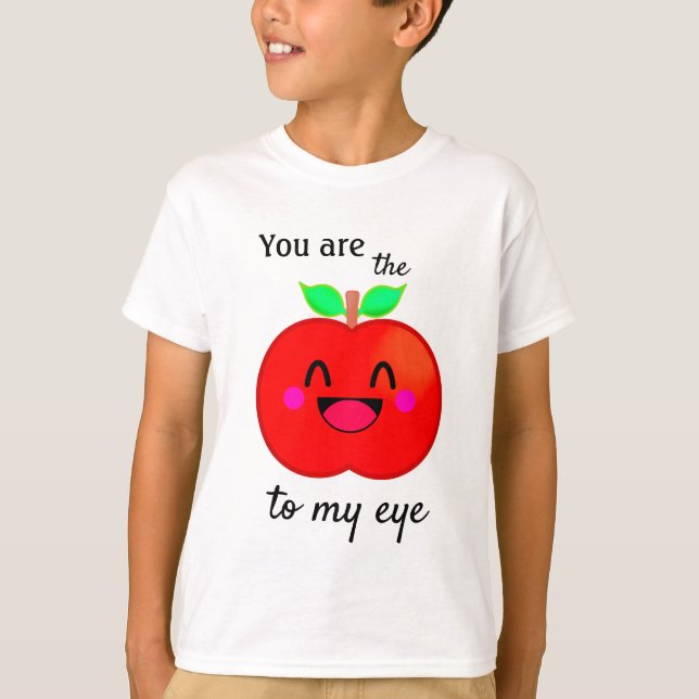 Apple Cherry Cute Love Happy Sweet Fun Kids T-Shirt (Front)