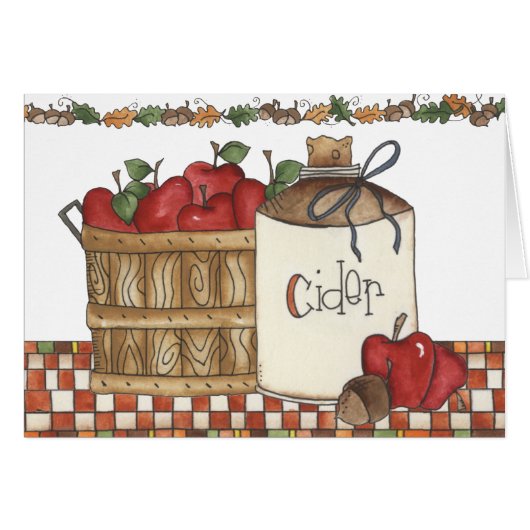 apple cider and apple picking cards (Front Horizontal)