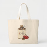 Apple Cider And Apple Picking Large Tote Bag at Zazzle