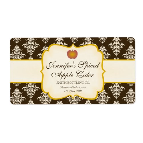 Apple Cider Bottle Label