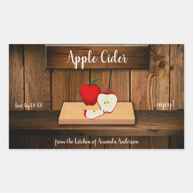 Apple Cider Canning Label (Front)