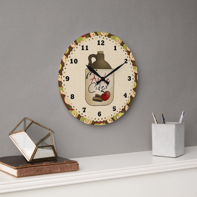 Apple Cider Country kitchen clock (Office)