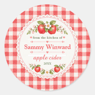 Apple Cider Homemade Gift Label