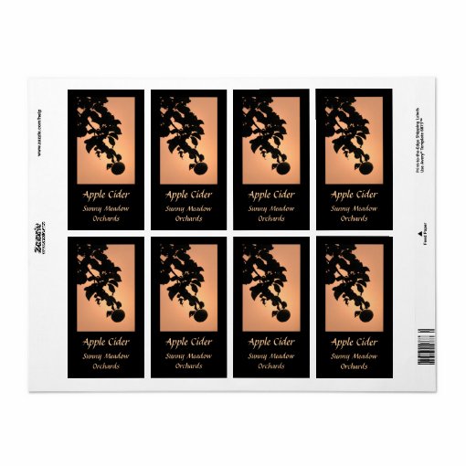 Apple Cider Labels | Zazzle