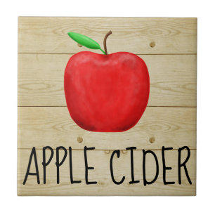 Apple Cider Red Apple Ceramic Tile