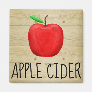 Apple Cider Red Apple Magnet