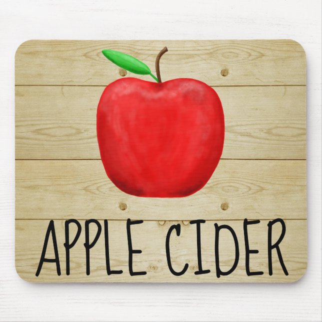 Apple Cider Red Apple Mouse Pad (Front)