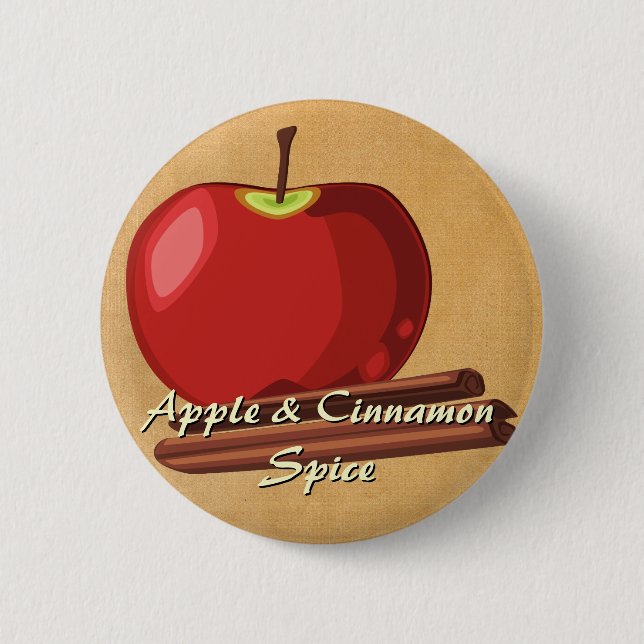 Apple Cinnamon Button (Front)