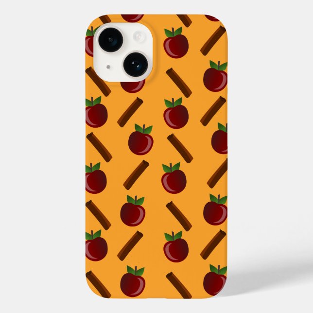 Apple Cinnamon Pattern Case-Mate iPhone Case (Back)