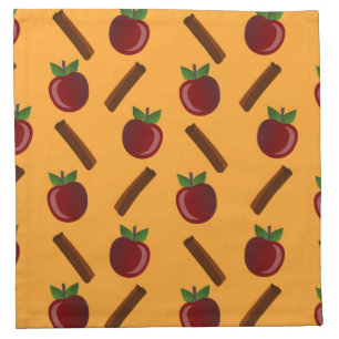 Apple Cinnamon Pattern Cloth Napkin