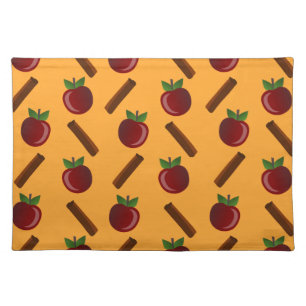 Apple Cinnamon Pattern Cloth Placemat