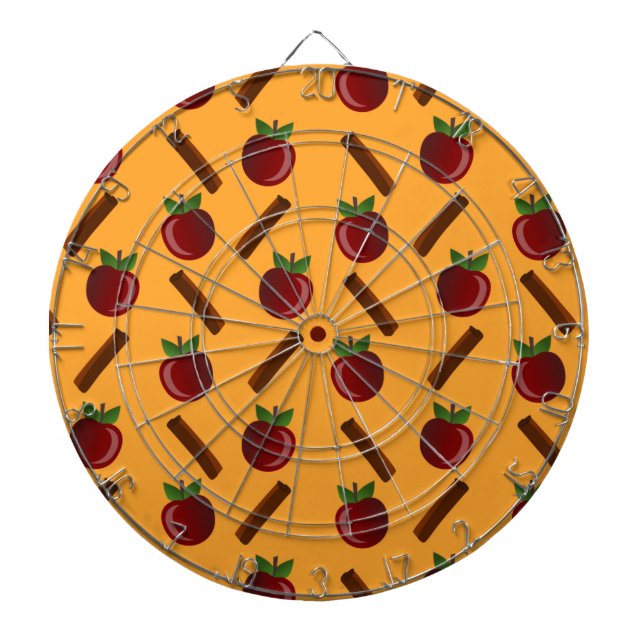 Apple Cinnamon Pattern Dart Board (Front)