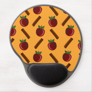 Apple Cinnamon Pattern Gel Mouse Pad