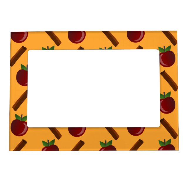 Apple Cinnamon Pattern Magnetic Frame (Front)