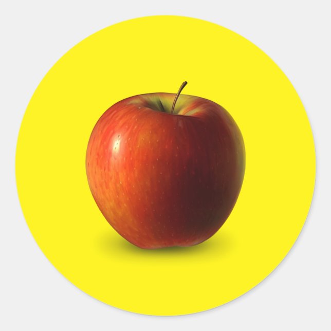 Apple Classic Round Sticker (Front)