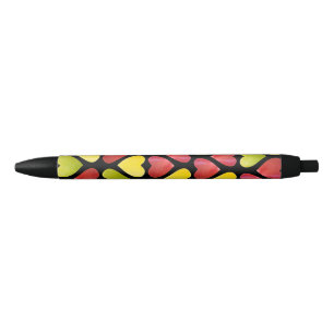 Apple colorful hearts pattern pen