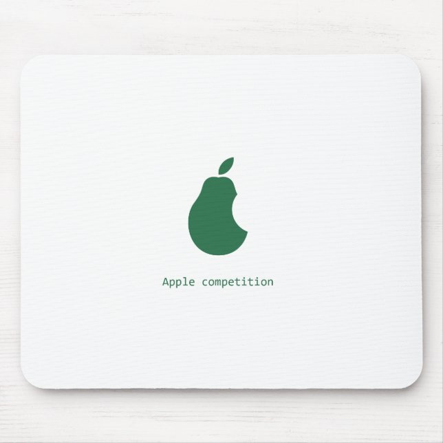 apple competion-pear mousepad (Front)