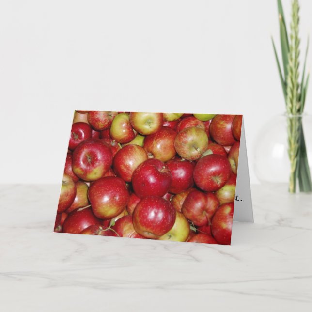 "Apple" Congratulatory Card (Front)