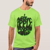 【HAVE A GOOD TIME 】Apple Core SS Tee Apple Core Lime Green Men's Large T-shirt | Zazzle