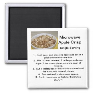 Apple Crisp Recipe Magnet