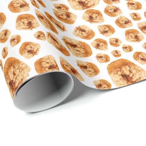 Apple crumble pattern wrapping paper