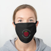 Apple Custom Black Cotton Face Mask (Worn)