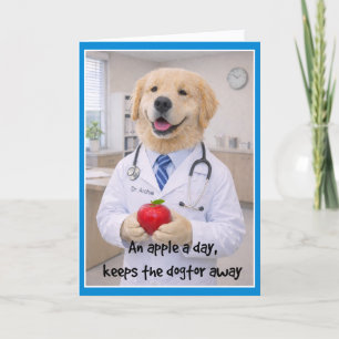 Apple + Cute Get Well Card  AB-2