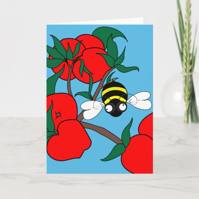  Apple Delight Greeting Card (Blank Inside) (Front)