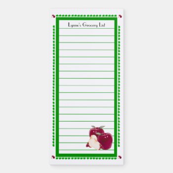 Apple Design Magnetic Notepad by Lynnes_creations at Zazzle