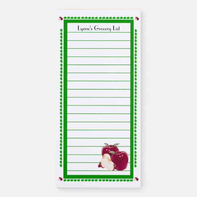 Apple Design Magnetic Notepad (Front)