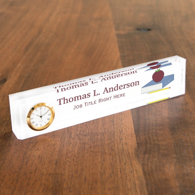 Apple Desk Nameplate (Side)