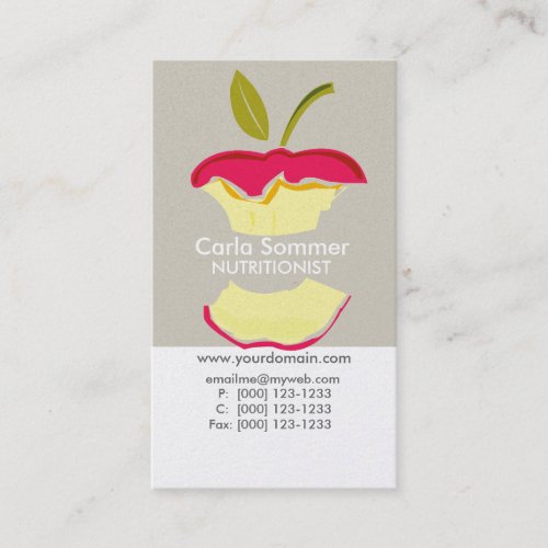 Dietician NutriTionist Weight Loss Health Business Cards