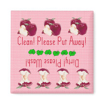 Apple dishwasher magnet