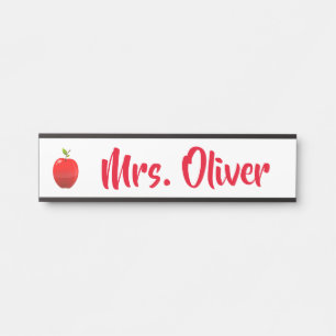 Apple Door Sign