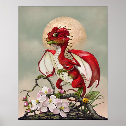 Apple Dragon 11x14 4x6 and up Poster