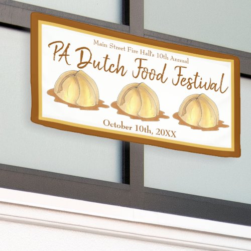 Apple Dumplings Amish Pennsylvania PA Dutch Food Banner