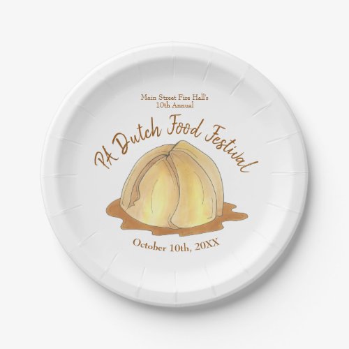 Apple Dumplings Amish Pennsylvania PA Dutch Food Paper Plates