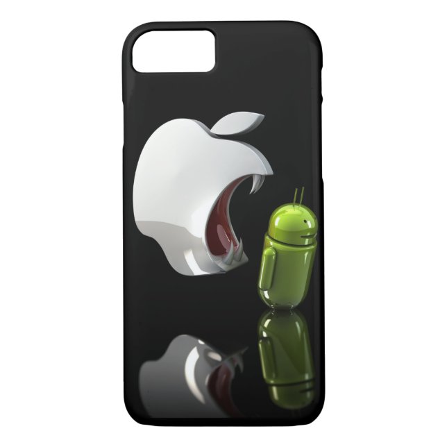 apple eating android case (Back)
