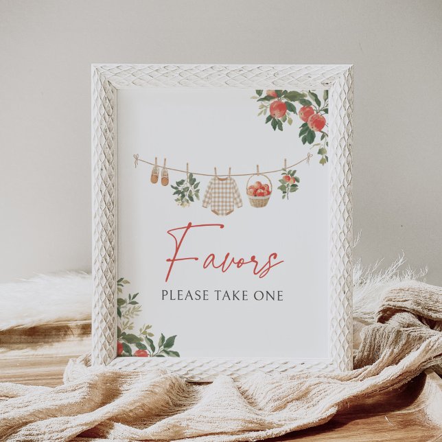 Apple Fall Baby Shower Favors Sign (Creator Uploaded)