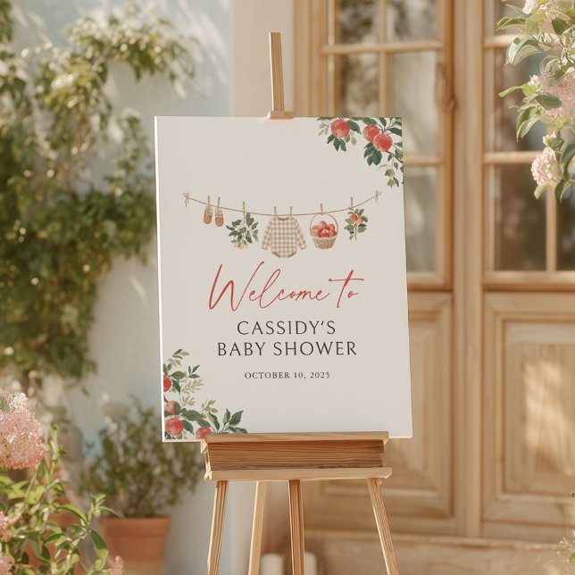 Apple Fall Baby Shower Welcome Sign (Creator Uploaded)
