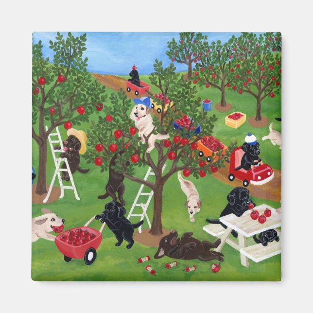 Apple Farm Labradors Magnet (Front)