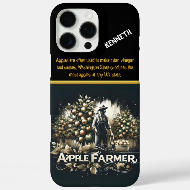 Apple Farmer Caring for Abundant Orchards Case-Mate iPhone Case (Back)