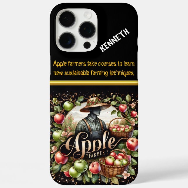 Apple Farmer Tending Orchards at Dawn Case-Mate iPhone Case (Back)