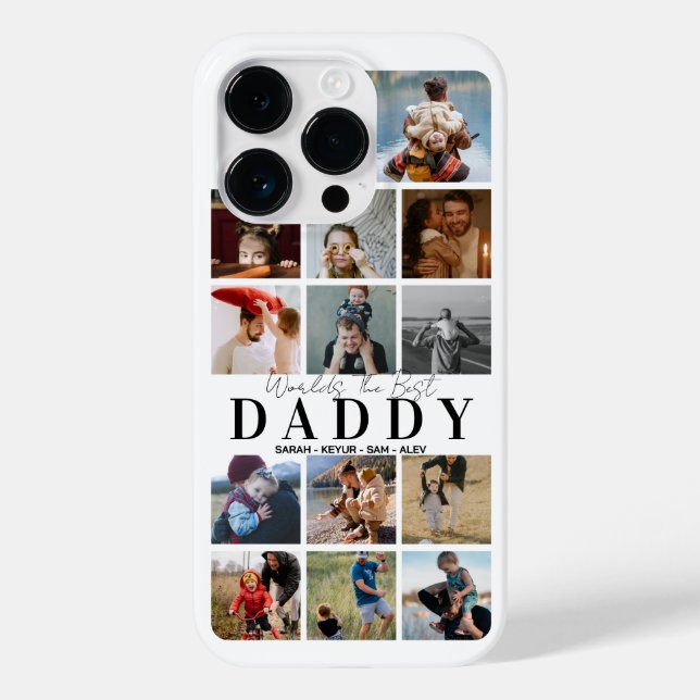 Apple Fathers day Custom gift photo case for dad  (Back)
